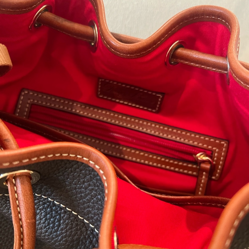 🔥 NWT Dooney & Bourke Bag | NWT Red and Tan Leather Tote - Picture 8 of 12
